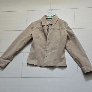 Wilsons Leather Tan Shirt Jacket